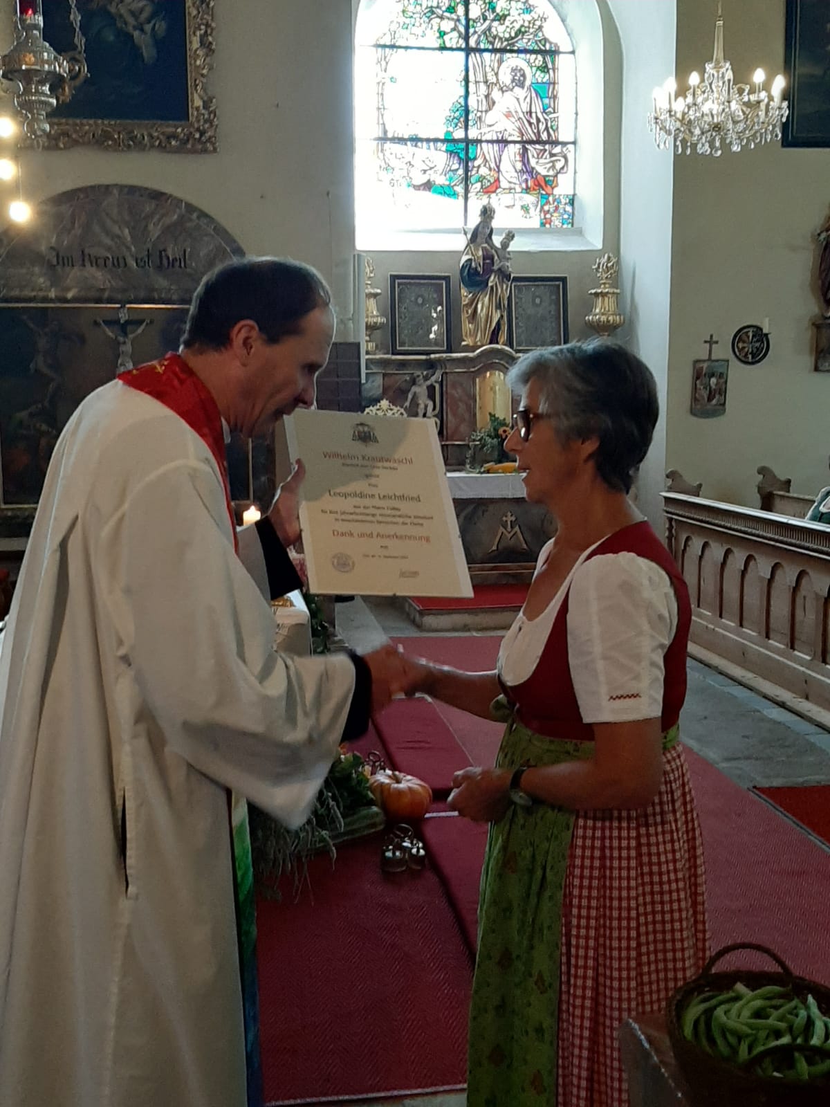 Ehrung für Maria Danner und Poldi Leichtfried / Pfarre Palfau
